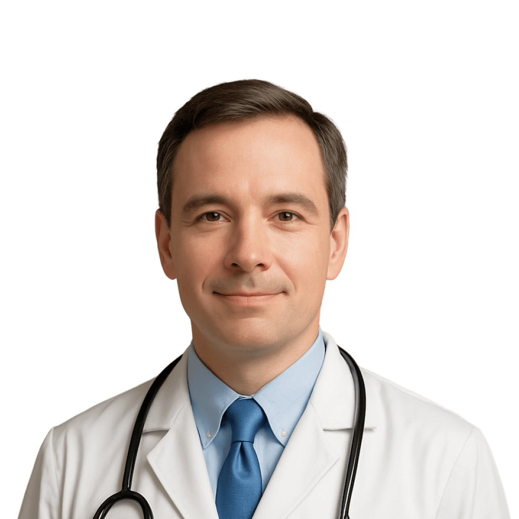 A portrait of a licensed physician